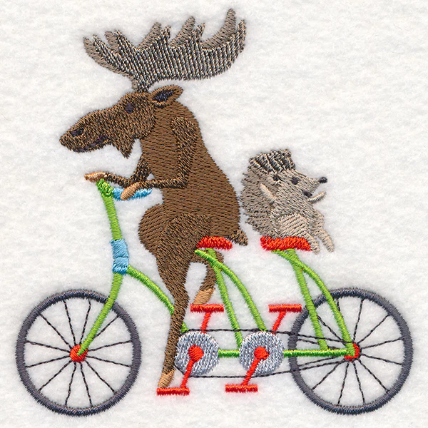 Moose and Hedgehog Bike Buddies - Image 5