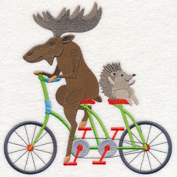 Moose and Hedgehog Bike Buddies - Image 6
