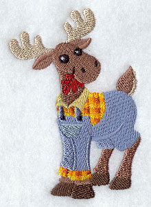 Moose in Bib Overalls - Image 2
