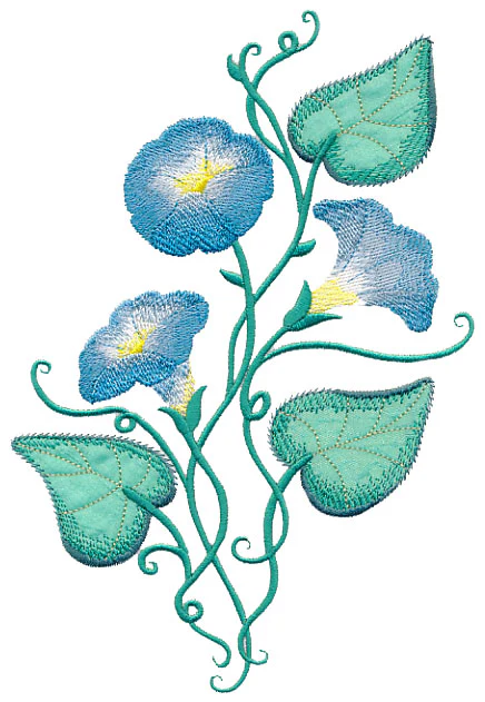 Morning Glories (Luxury Applique) - Image 2
