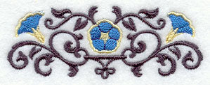 Morning Glory and Wrought Iron Border - Image 3