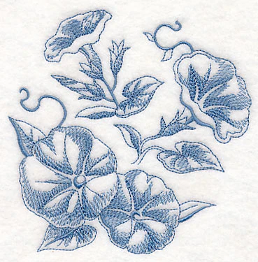 Morning Glory Botanical (Toile) - Image 4