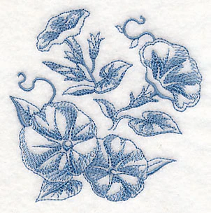 Morning Glory Botanical (Toile) - Image 5