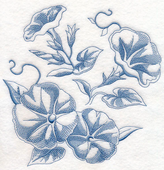 Morning Glory Botanical (Toile) - Image 6