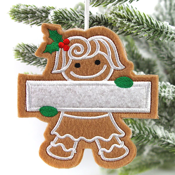 Mother Gingerbread Ornament (In-the-Hoop) - Image 3