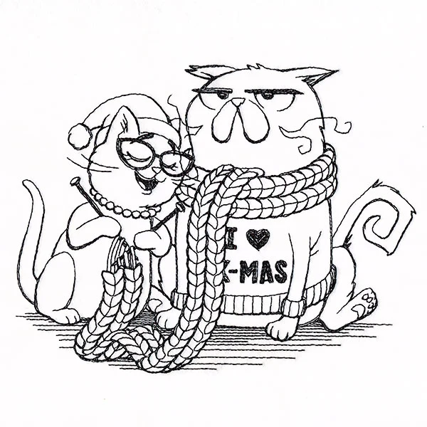 Mr. & Mrs. Holiday Cat - Image 2