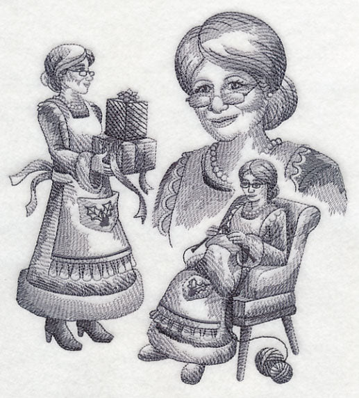 Mrs. Claus Sketch - Image 4