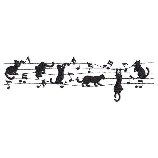 Music and Mischief Cats Border - Image 5