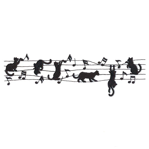 Music and Mischief Cats Border - Image 7