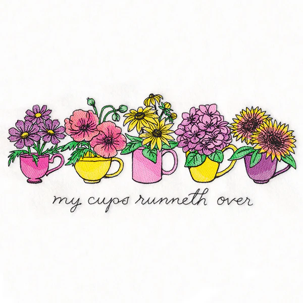 My Coffee Cups Runneth Over Flower Bouquets