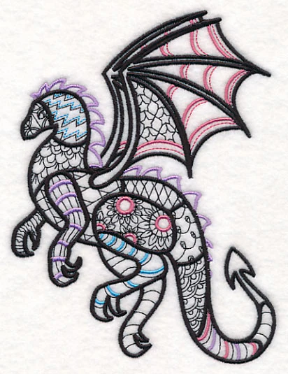 Mystical Dragon (Blackwork) - Image 3