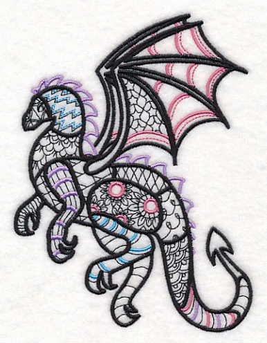 Mystical Dragon (Blackwork) - Image 4