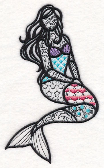 Mystical Mermaid (Blackwork) - Image 3