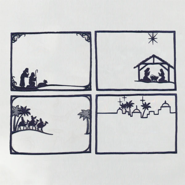 Nativity Shadowbox (Organza) - Image 2