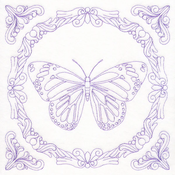 Nature's Cameo Quilting - Monarch Butterfly (Double Run)