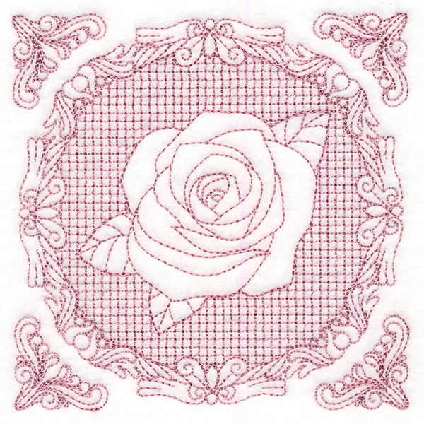 Nature's Cameo - Rose (Trapunto) - Image 5