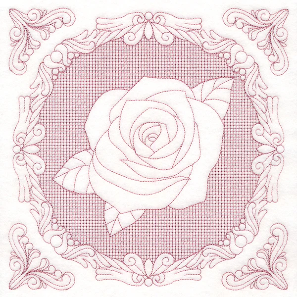 Nature's Cameo - Rose (Trapunto) - Image 6