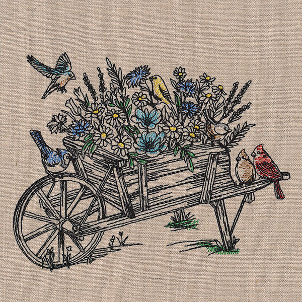 Nature's Charms Wheelbarrow - Image 3