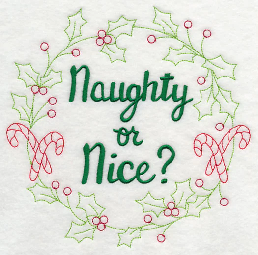 Naughty or Nice Wreath - Image 2