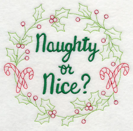 Naughty or Nice Wreath - Image 3