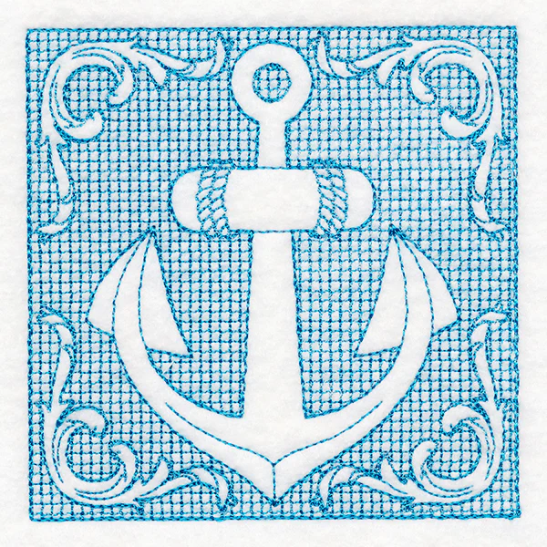 Nautical Adventures Anchor (Trapunto) - Image 5