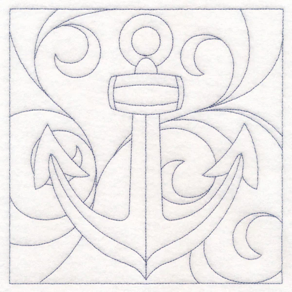 Nautical Quilting - Anchor (Double Run) - Image 2
