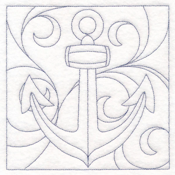 Nautical Quilting - Anchor (Double Run) - Image 3