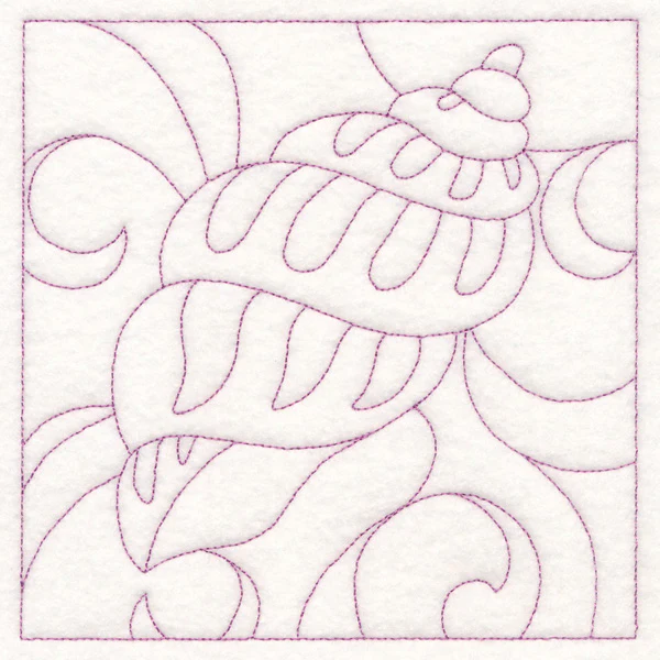 Nautical Quilting - Banded Tulip Seashell (Double Run) - Image 3