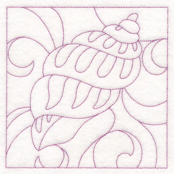 Nautical Quilting - Banded Tulip Seashell (Double Run) - Image 4
