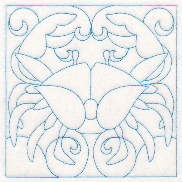 Nautical Quilting - Crab (Double Run) - Image 2