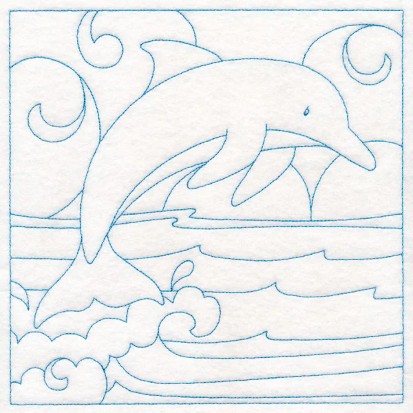 Nautical Quilting - Dolphin (Double Run) - Image 6