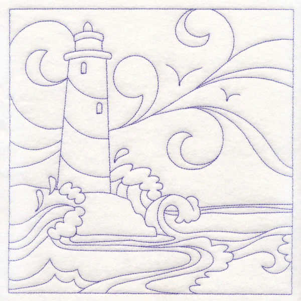 Nautical Quilting - Lighthouse (Double Run)