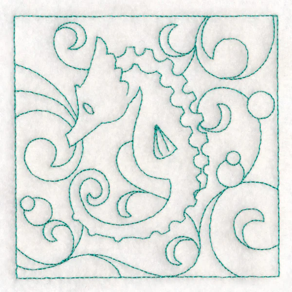 Nautical Quilting - Seahorse (Double Run) - Image 5
