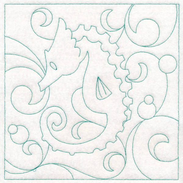 Nautical Quilting - Seahorse (Double Run) - Image 6