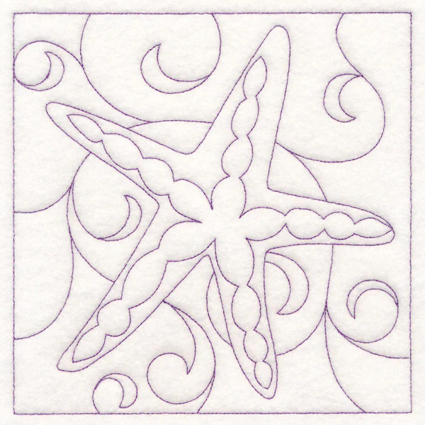 Nautical Quilting - Starfish (Double Run) - Image 2