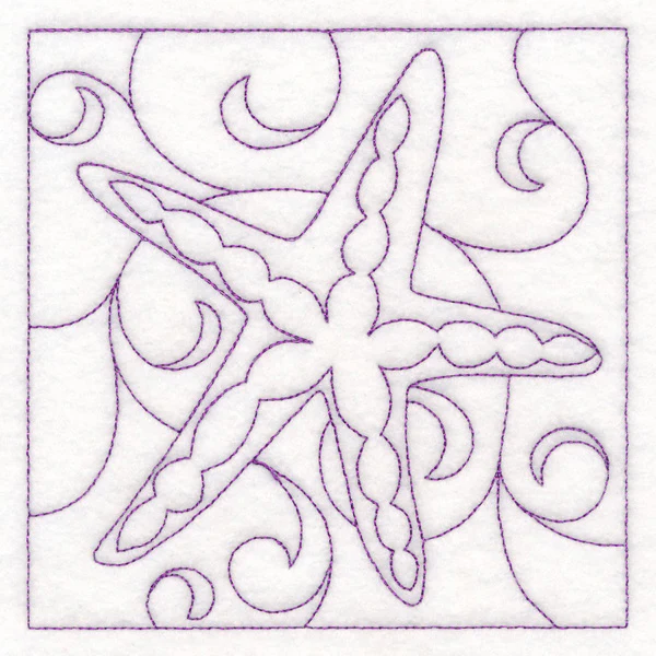 Nautical Quilting - Starfish (Double Run) - Image 4