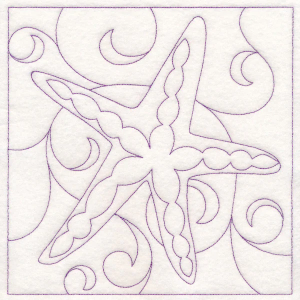 Nautical Quilting - Starfish (Double Run) - Image 6