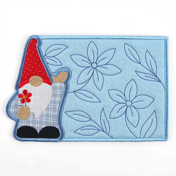 Nice to Gnome You Mug Rug (In-the-Hoop) - Image 4