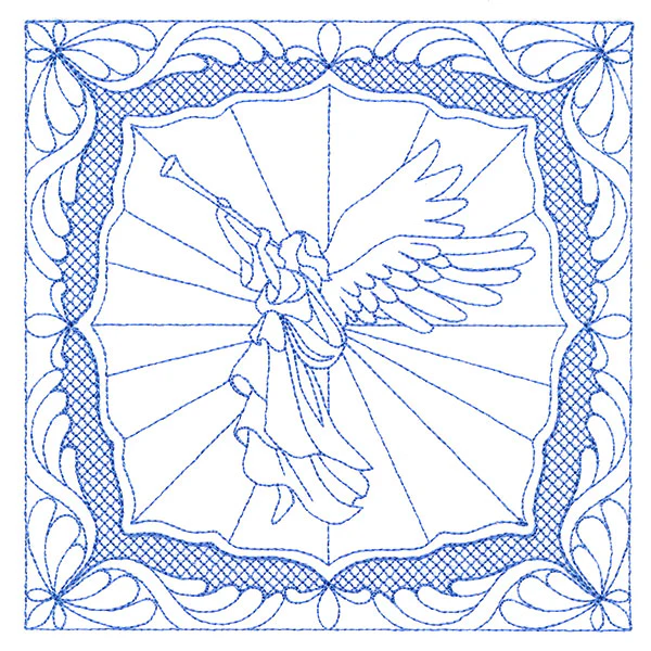 Night Divine Quilting Square - Angel (Double Run) - Image 3