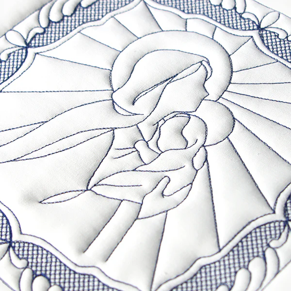 Night Divine Quilting Square - Mary and Jesus (Double Run) - Image 12