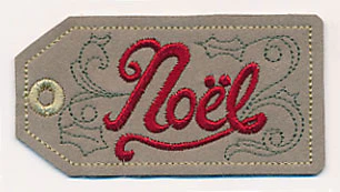 Noel Christmas Tag (In-the-Hoop) - Image 2