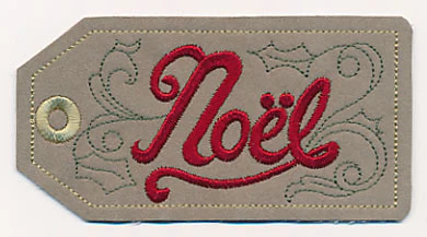 Noel Christmas Tag (In-the-Hoop) - Image 3