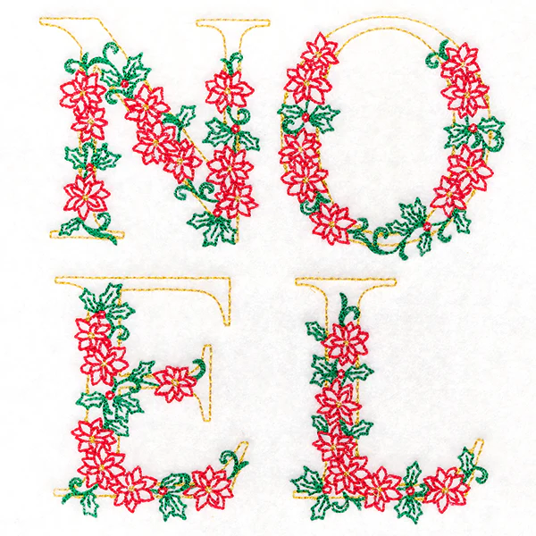 Noel in Poinsettias (Vintage) - Image 3