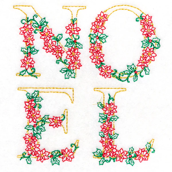 Noel in Poinsettias (Vintage) - Image 4