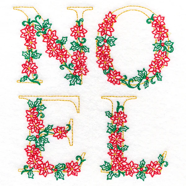 Noel in Poinsettias (Vintage) - Image 5