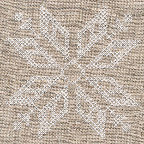 Nordic Cross-stitch Snowflake 1 - Image 2
