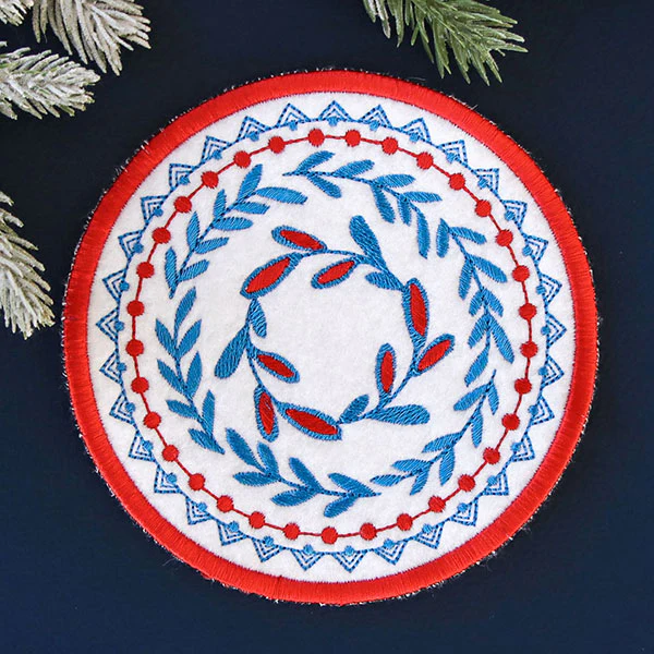 Nordic Necessities Coaster - Botanicals (In-the-Hoop) - Image 6