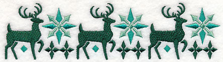 Nordic Winter Deer Border - Image 4
