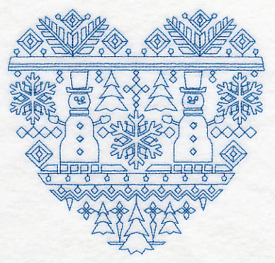 Nordic Winter Heart (Bluework) - Image 4