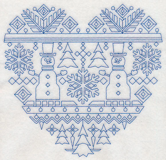 Nordic Winter Heart (Bluework) - Image 5